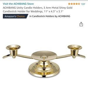 Unity candle holder